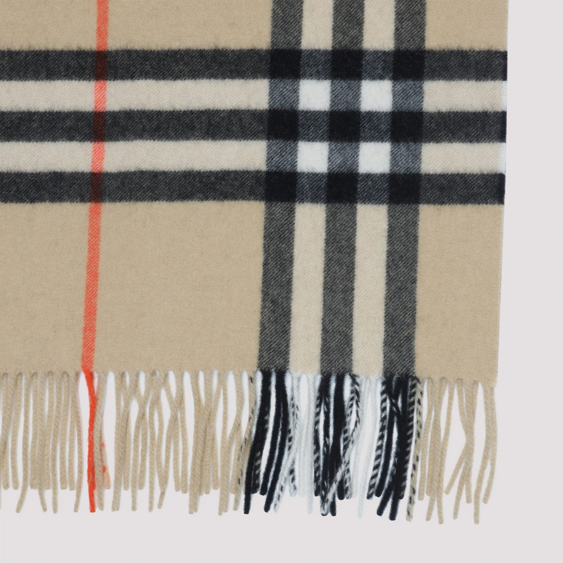 Burberry Cashmere Scarf With Classic Check Pattern