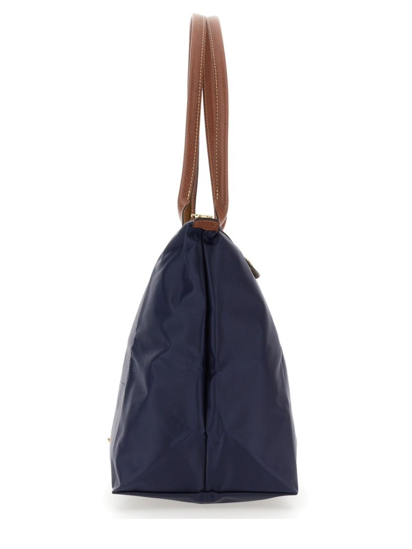 Longchamp Le Pliage Large Leather-Accent Tote Bag