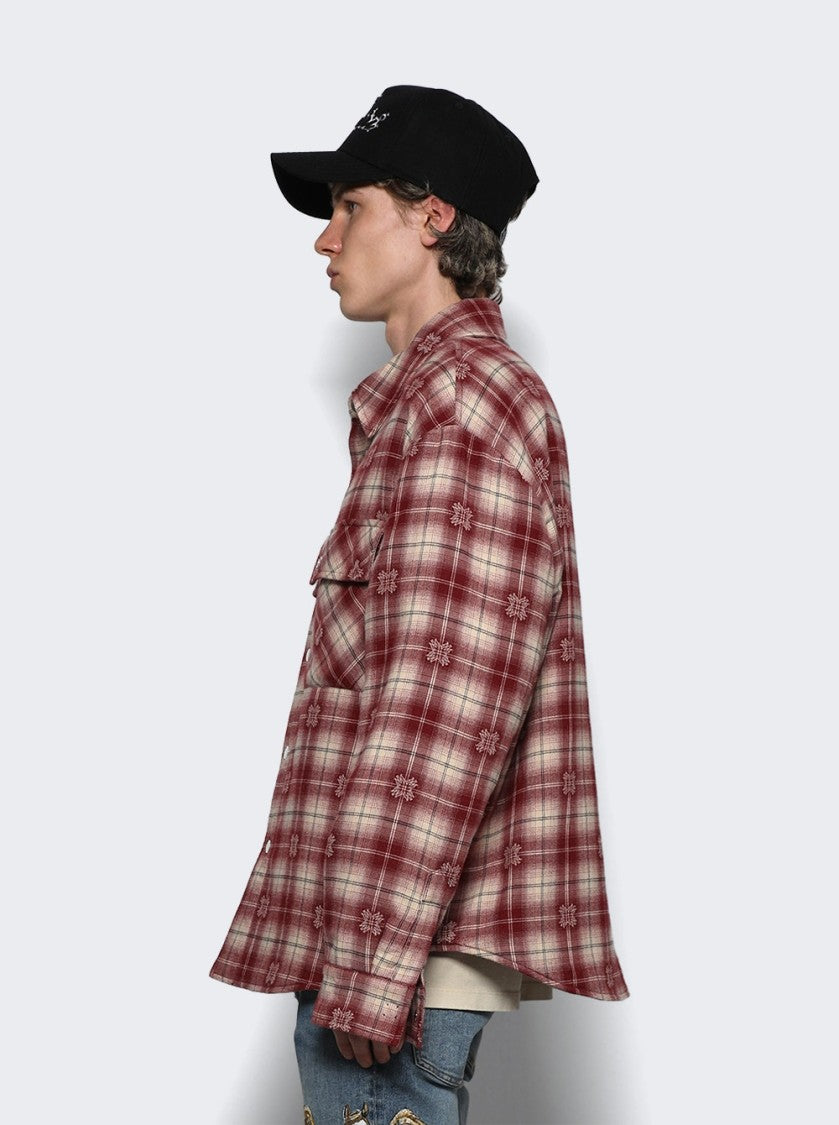 Amiri Padded Overshirt Deep Red
