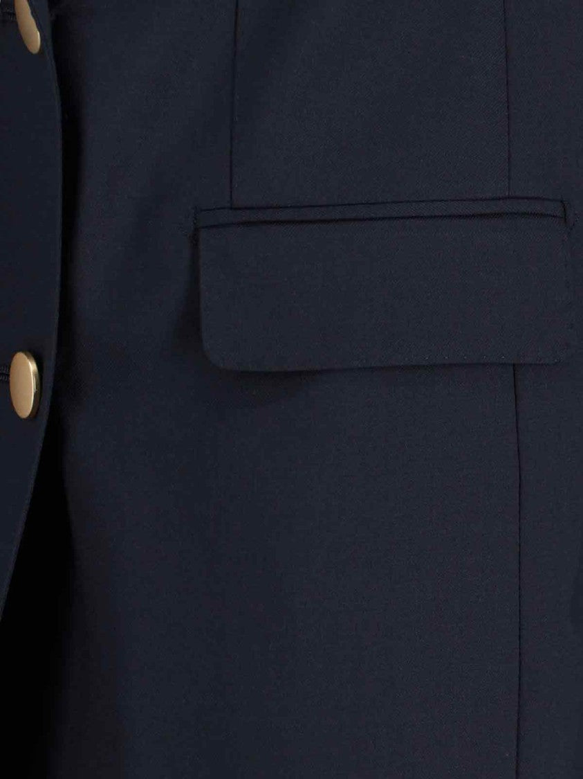 Tagliatore Tailored Fitted Jacket With Structured Shoulders And Classic Collar