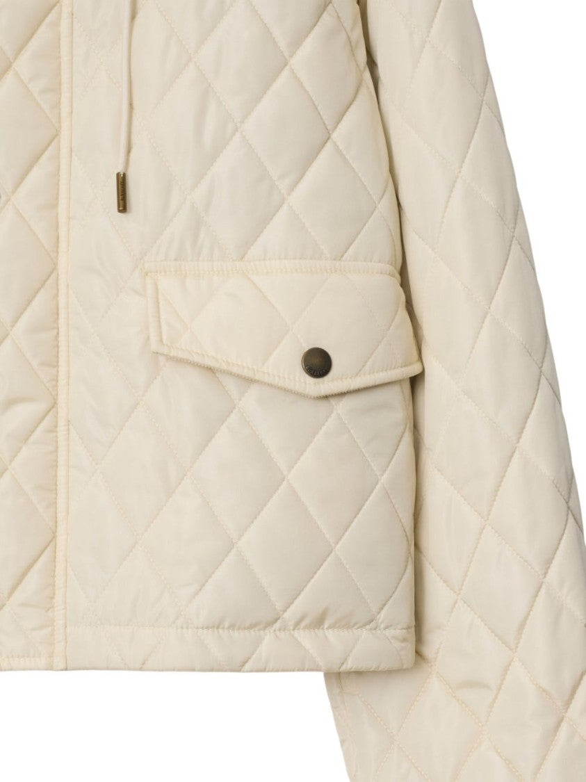 Burberry Beige Quilted Down Jacket