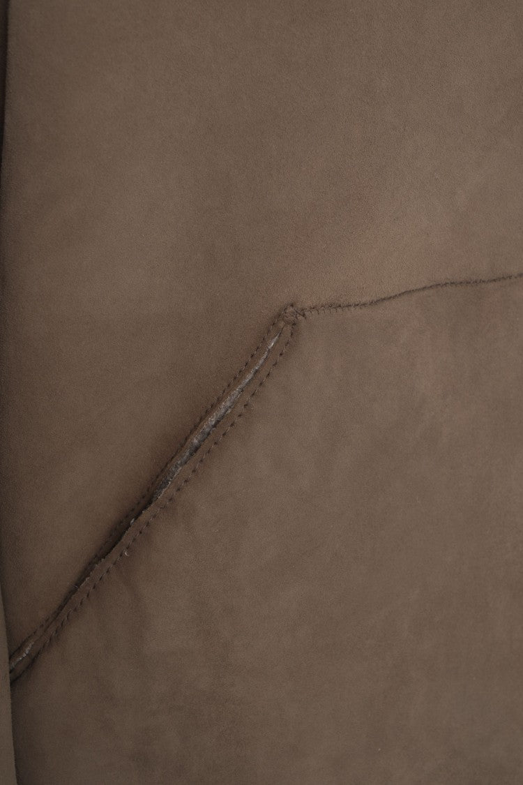 Gimo's Plush-Lined Hooded Jacket In Premium Lambskin Leather