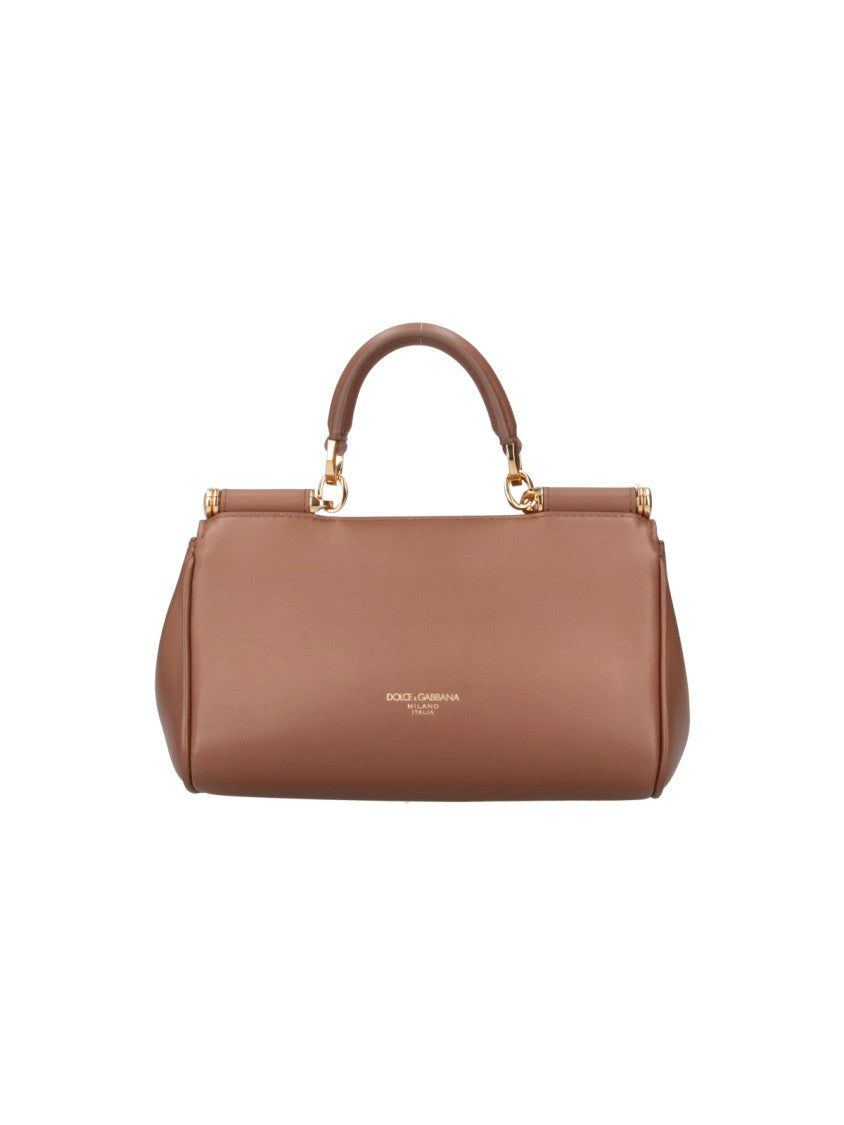 Dolce & Gabbana My Sicily Leather Handbag
