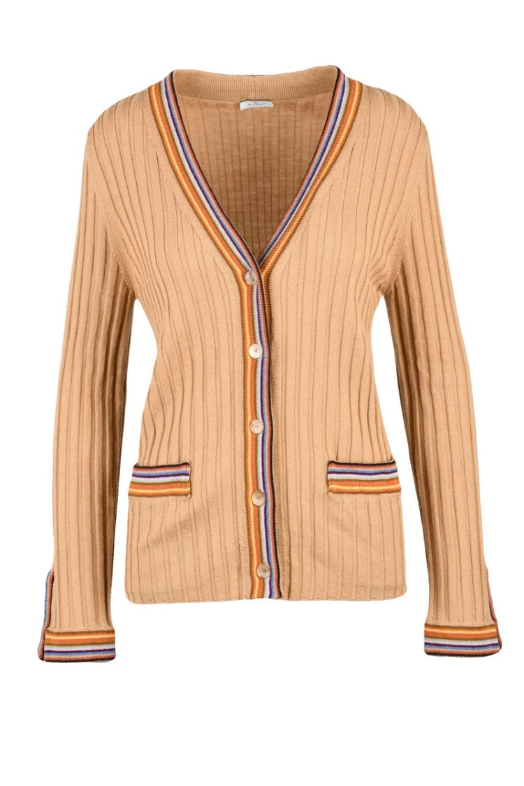 Etro Button Cardigan Wool - Beige