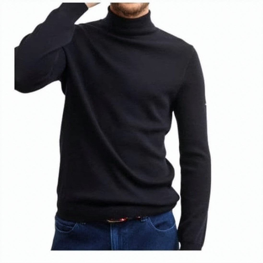 Saint James Classic Fitted Wool Turtleneck From Saint James