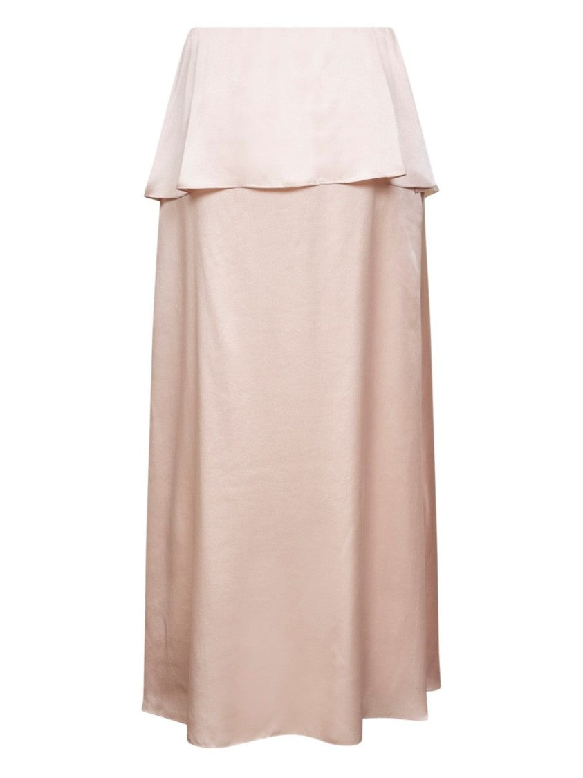 Chloé Silk Skirt With Draped Waist Overlay