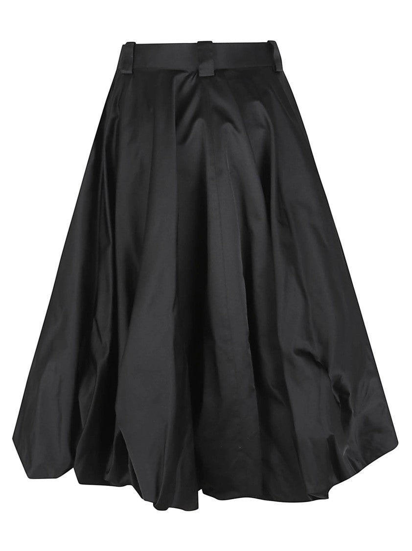 Balenciaga Wide Balloon Shorts With Trompe L'oeil Skirt Insert