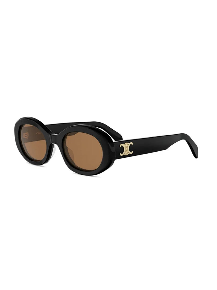 Celine Black Cl40194u Glossy Gold Sunglasses