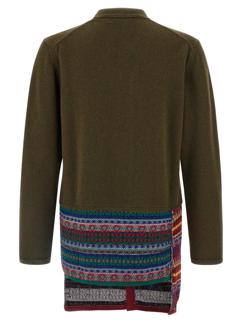 Comme Des Garçons Jacquard Insert Cardigan