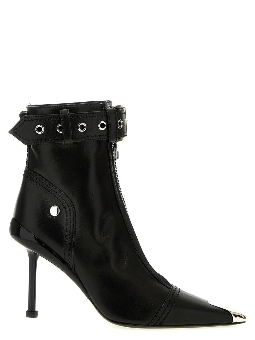 Mcqueen 'Slash Biker' Ankle Boots