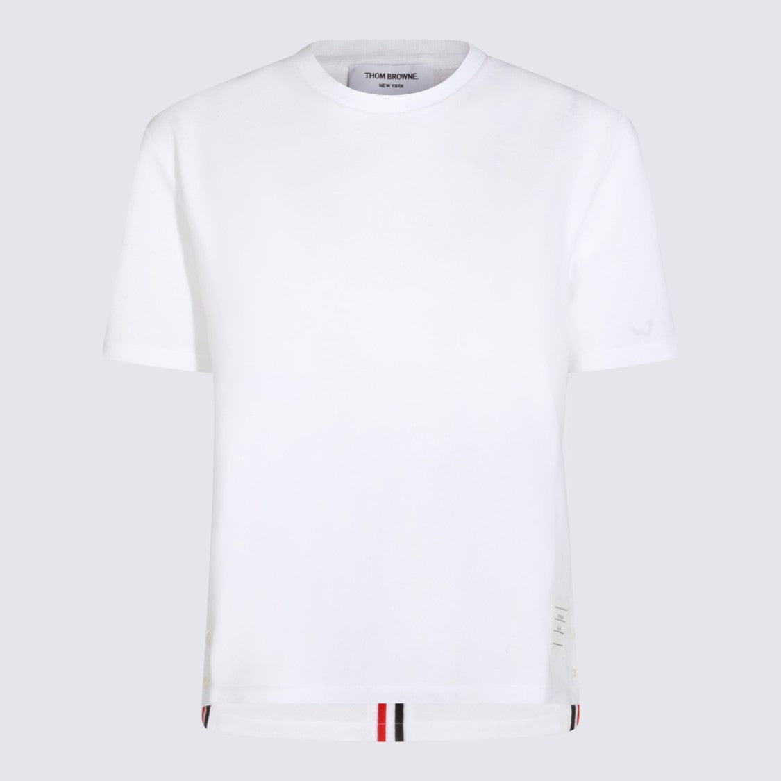 Thom Browne White Cotton T-Shirt
