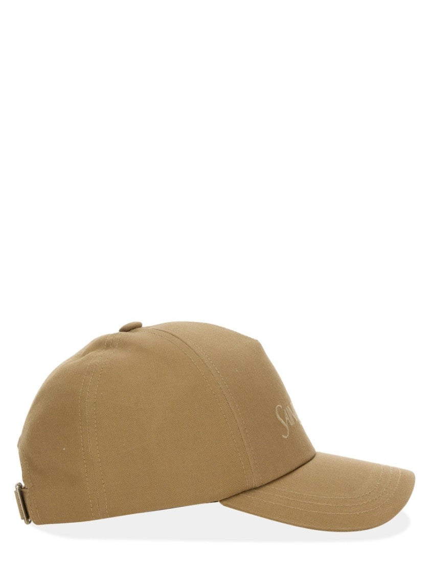 Saint Laurent Structured Embroidered Logo Cotton-Linen Cap