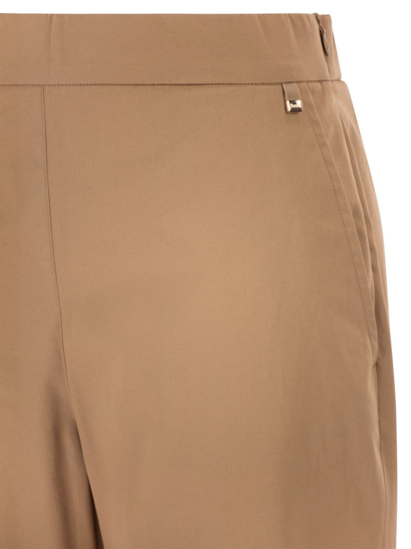 Herno Cotton Trousers With Maxi Turn-Ups