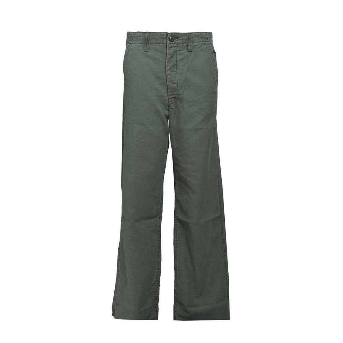 Mother High-Waisted Green Cotton Denim Jeans