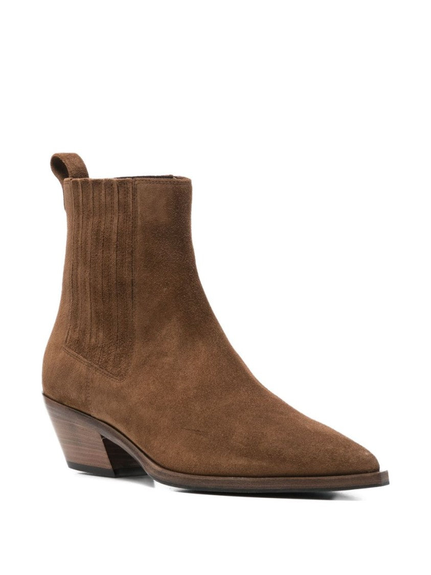 Roberto Festa Silk And Nylon Blend Pull Boots