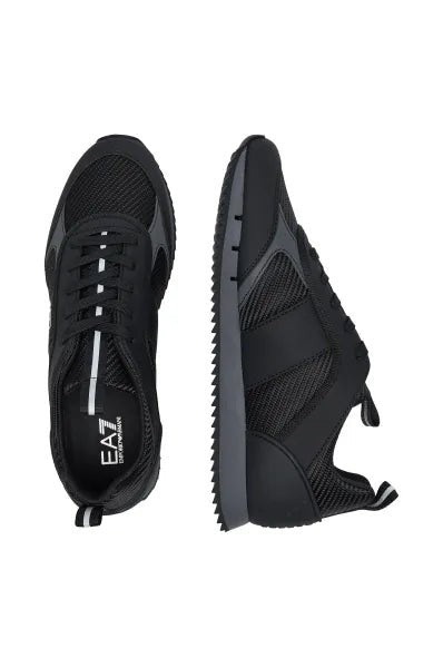 Emporio Armani Black Lace-Up Sneakers