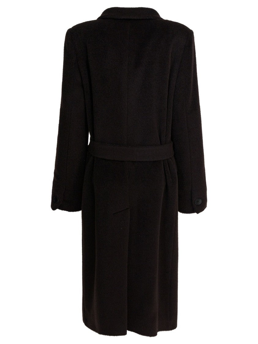 Tagliatore Double-Breasted Alpaca-Wool Blend Coat With Tailored Silhouette