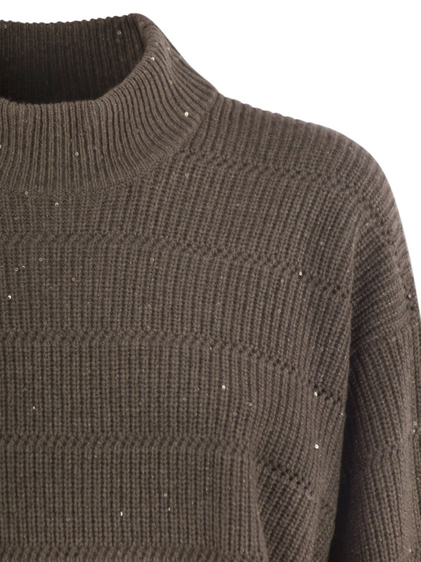 Brunello Cucinelli Cashmere And Wool Turtleneck Sweater