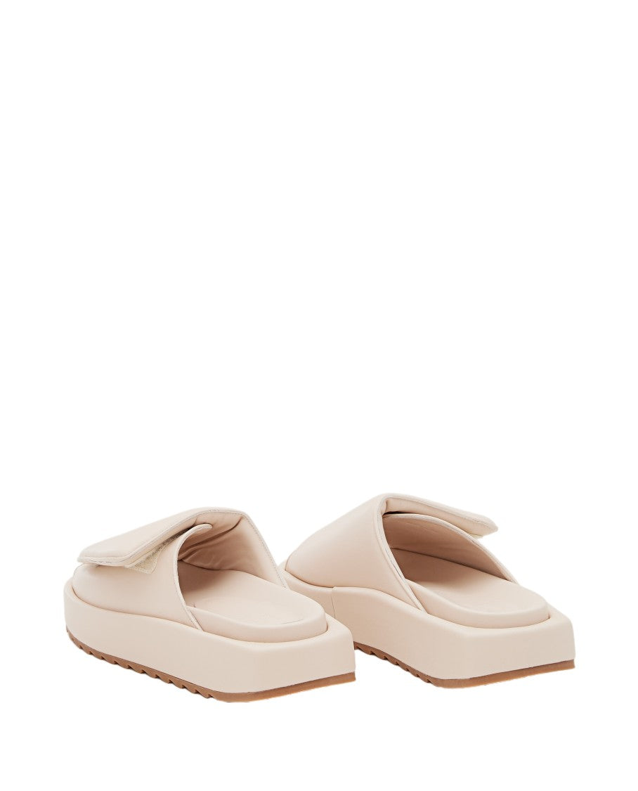 Gia Borghini 40Mm Gia 1 Leather And Scuba Sandals
