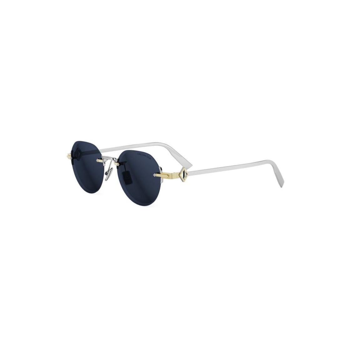 Dior Cd Diamond R5u Rimless Round Sunglasses