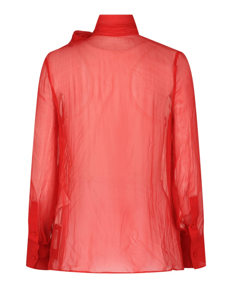 Valentino Sheer Organza Blouse