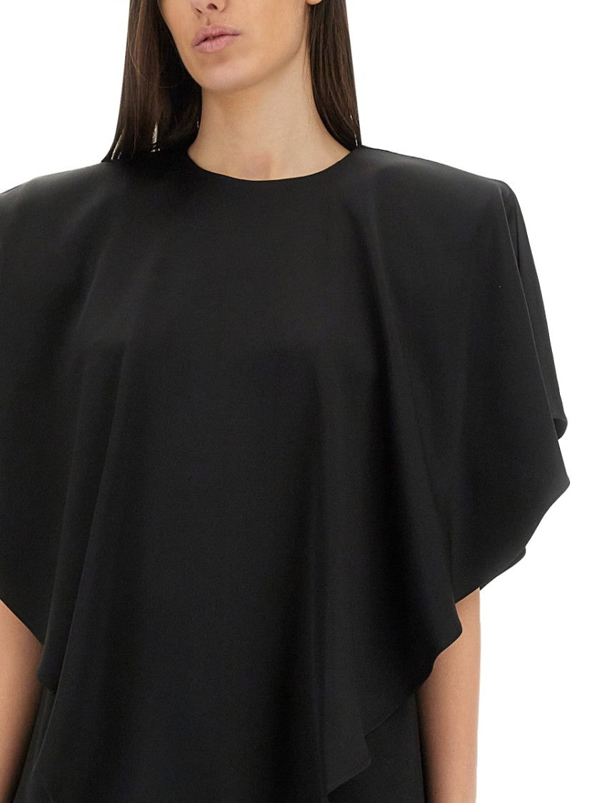Stella Mccartney Draped Black Top
