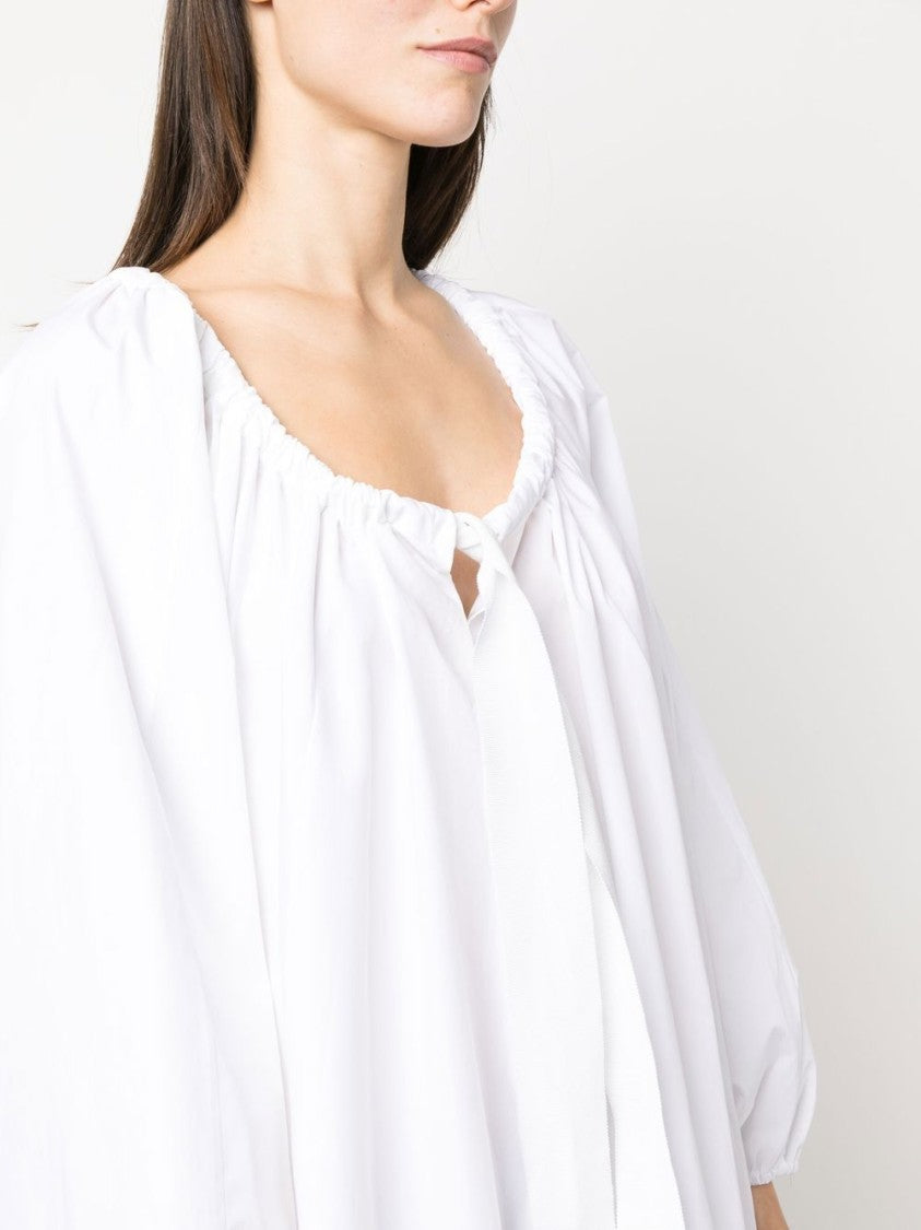 Patou Flowing Ruffled Hem Mini Dress