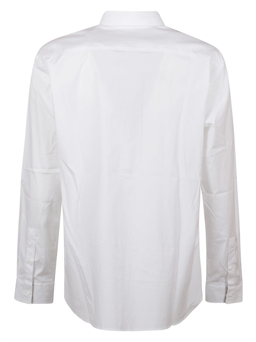 Burberry Tailored White Shirt With Button-Down Front