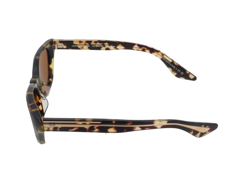 Oliver Peoples Bold Tortoiseshell Frame Cat-Eye Acetate Sunglasses