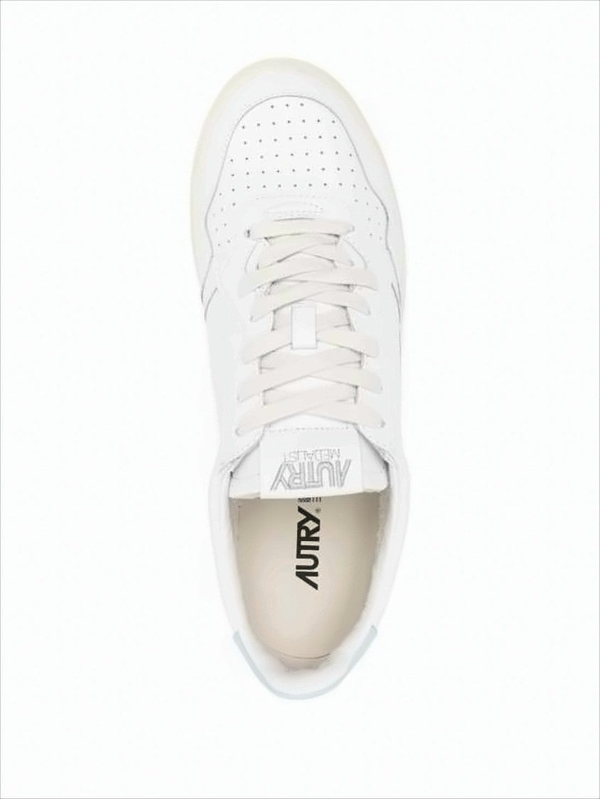 Autry Low-Top Leather Sneakers With Perforated Toe Box