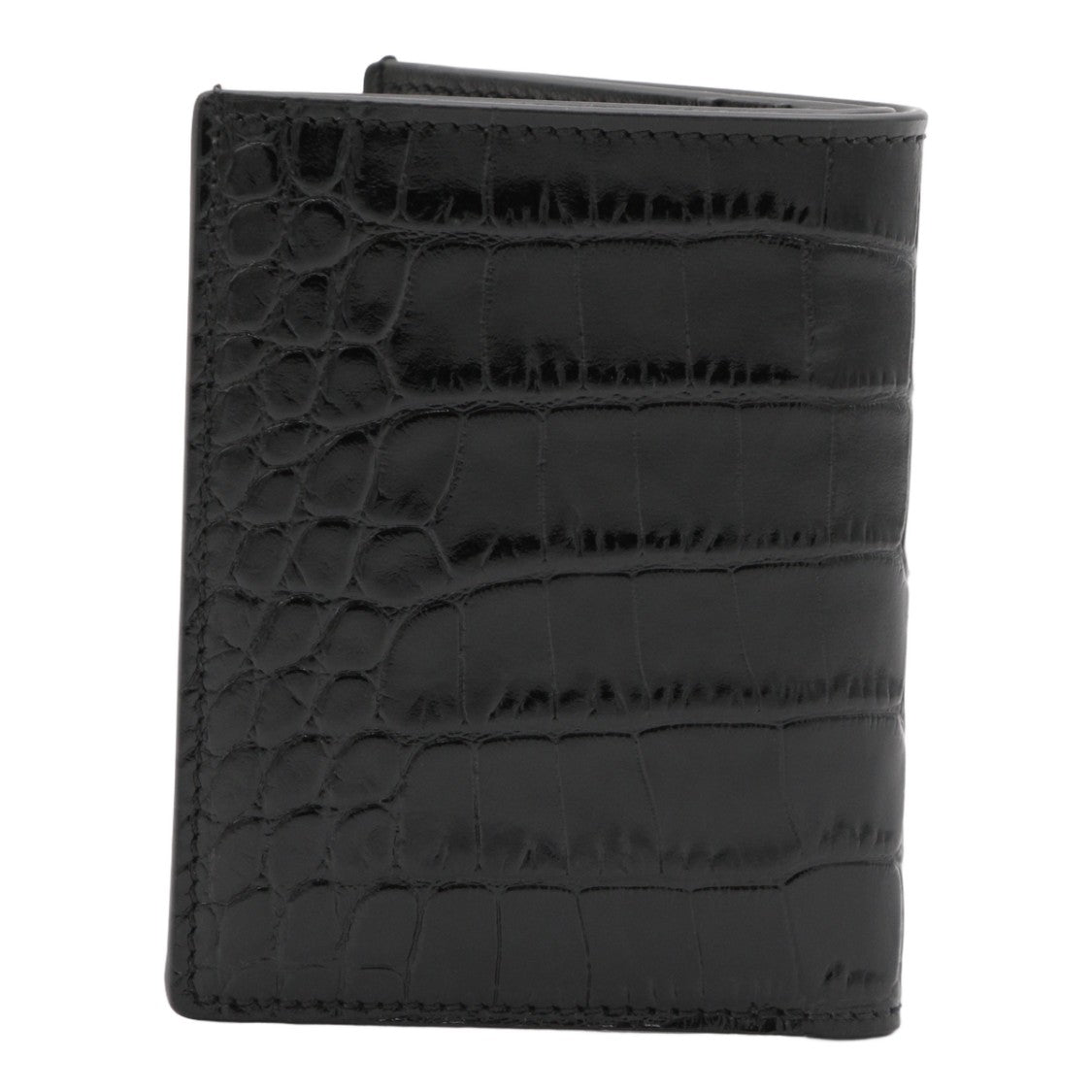 Tom Ford Textured Crocodile Pattern Bifold Wallet