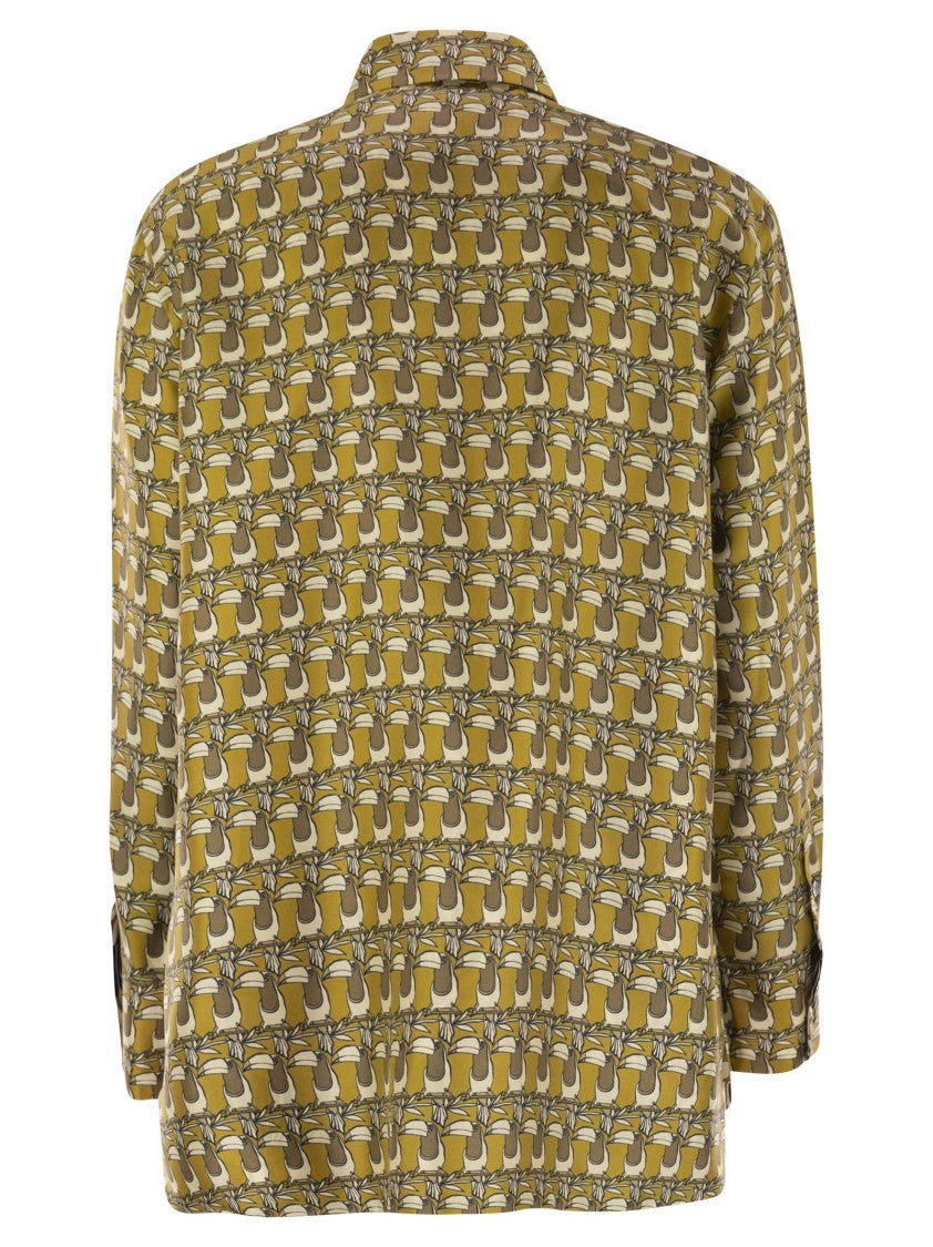 Max Mara Times - Reversible Printed Silk Shirt