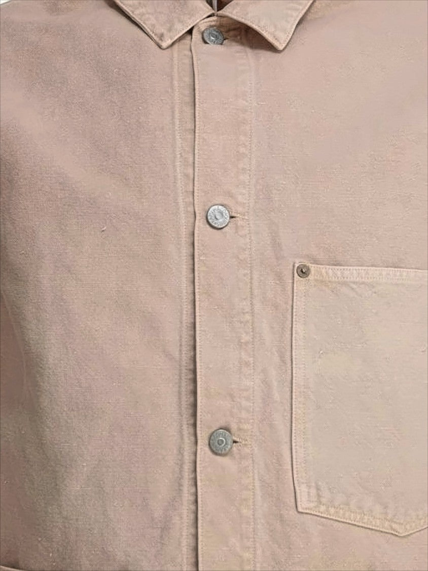 Kaptain Sunshine Relaxed Fit Sand Pink Jacket With Classic Collar