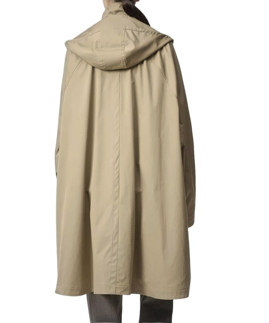 Lemaire Loose-Fitting Trench Coat With Detachable Hood