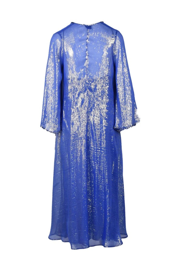 Forte Forte Lamé Kaftan - Blue