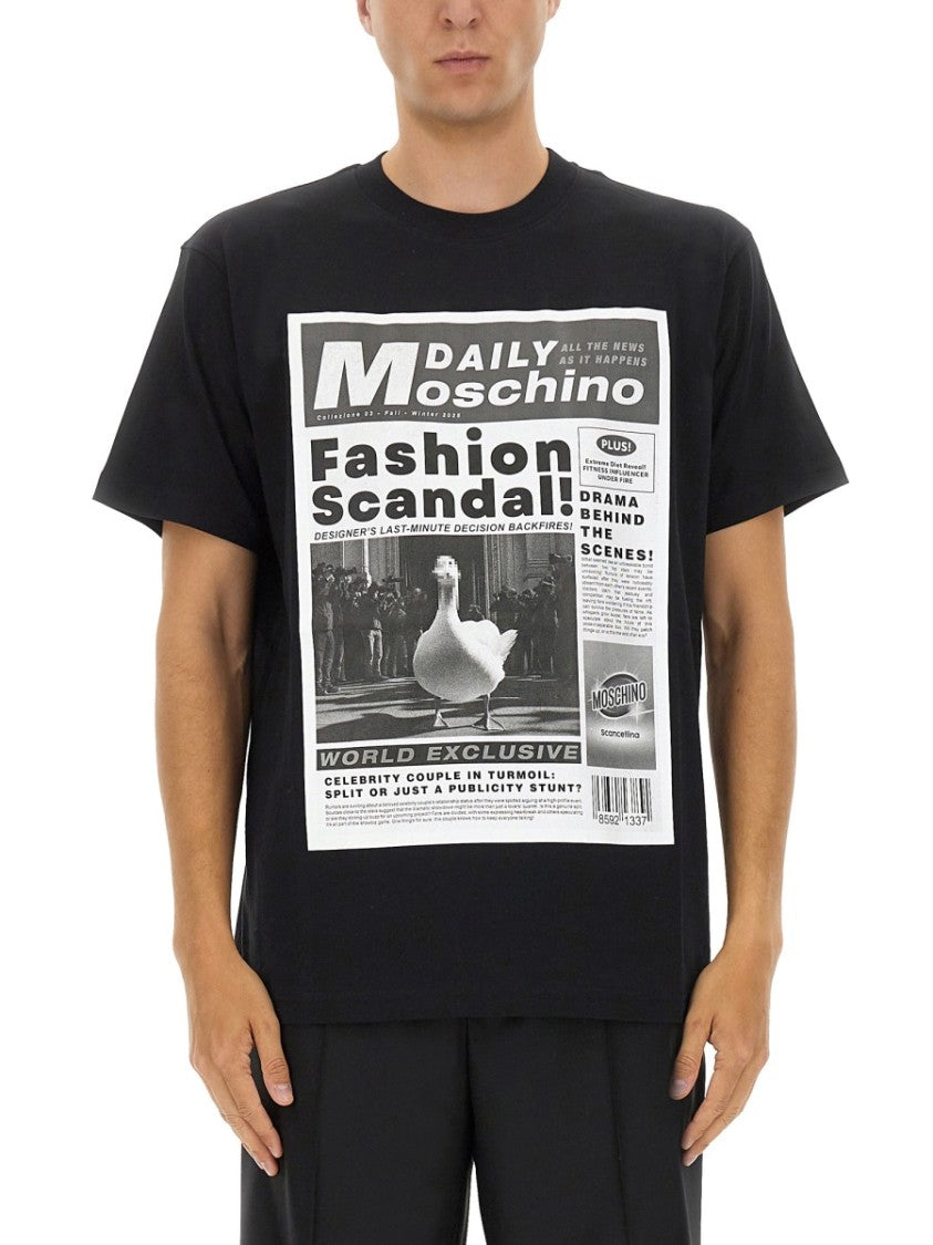 Moschino Graphic Print Cotton T-Shirt