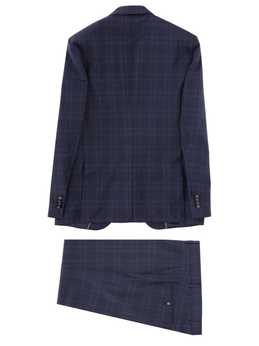 Boss Jeckson Virgin Wool Check Suit