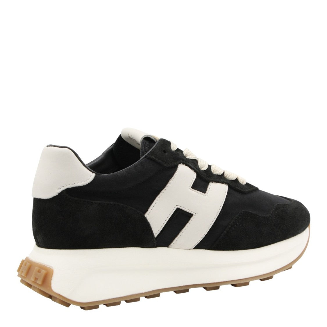 Hogan Black Sneakers With Contrasting White Accents