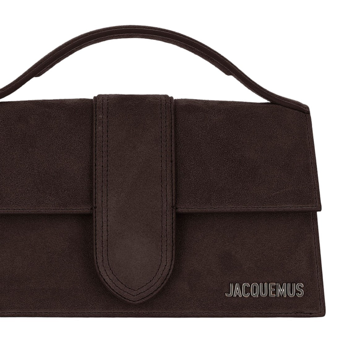 Jacquemus Structured Suede Le Bambino Bag With Refined Closure