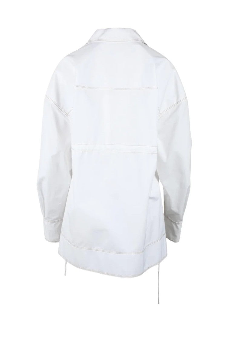 Krizia White Cotton Shirt With Classic Collar