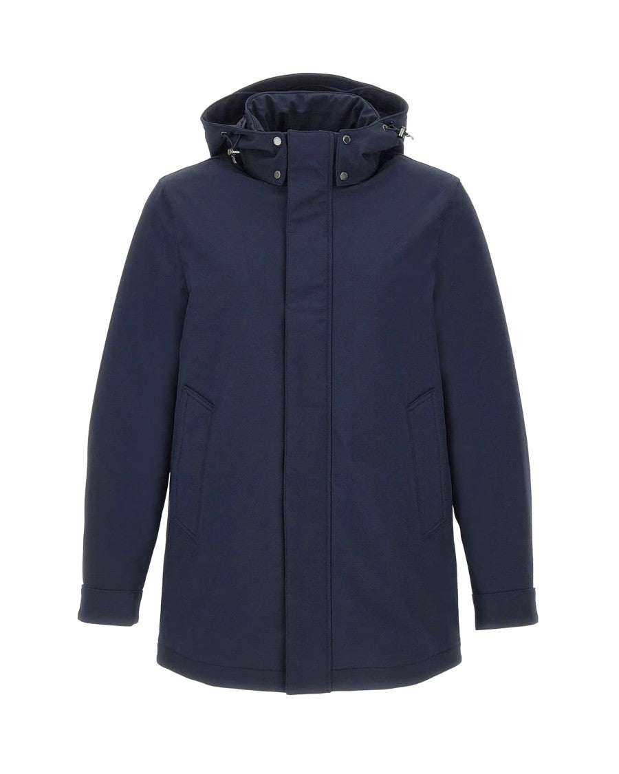 Woolrich Water-Resistant Soft Shell Coat With Removable Hood