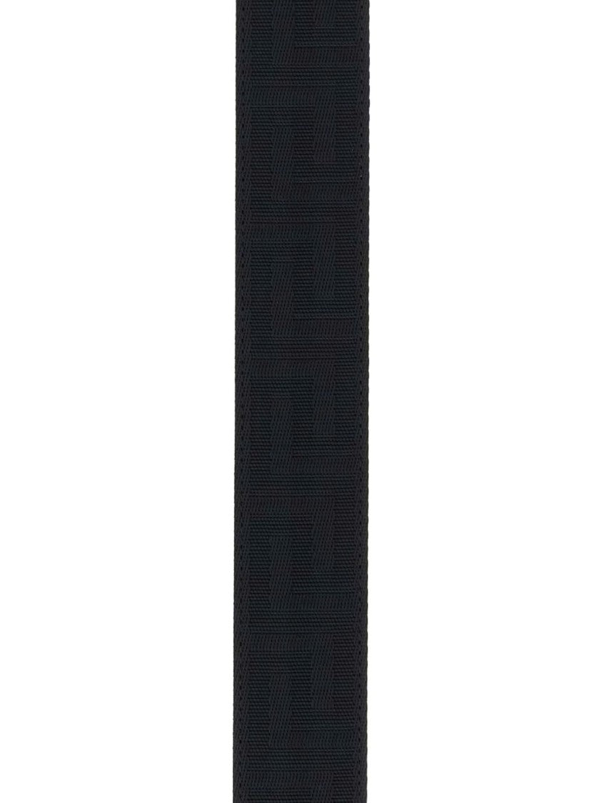 Versace Black And Gold Medusa Head Belt