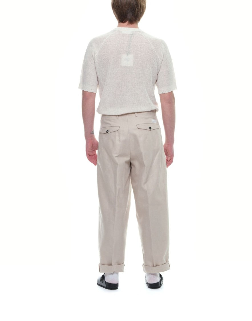 Nine In The Morning Relaxed Carrot Fit Chino Trousers