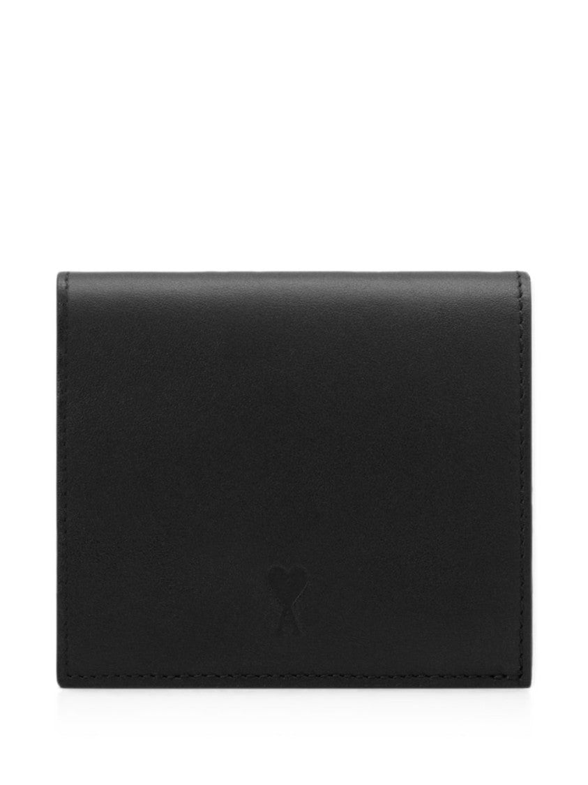 Ami Paris Rectangular Embossed Logo Silk-Nylon Wallet