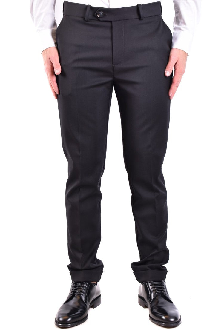Rrd Black Wool Blend Trousers