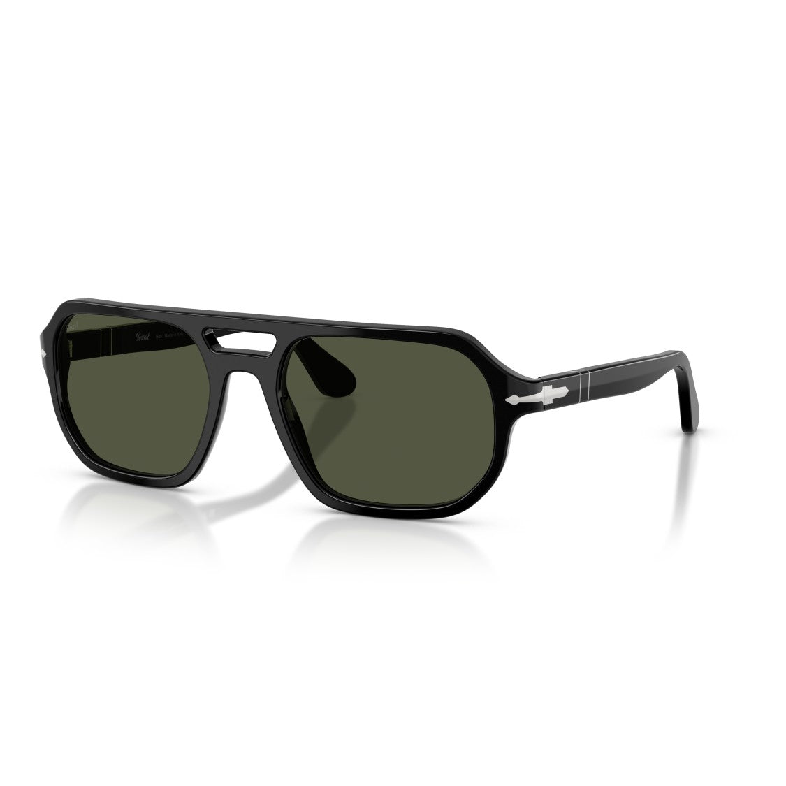 Persol 0Po3393s Rectangular Acetate Sunglasses With Double Bridge Design