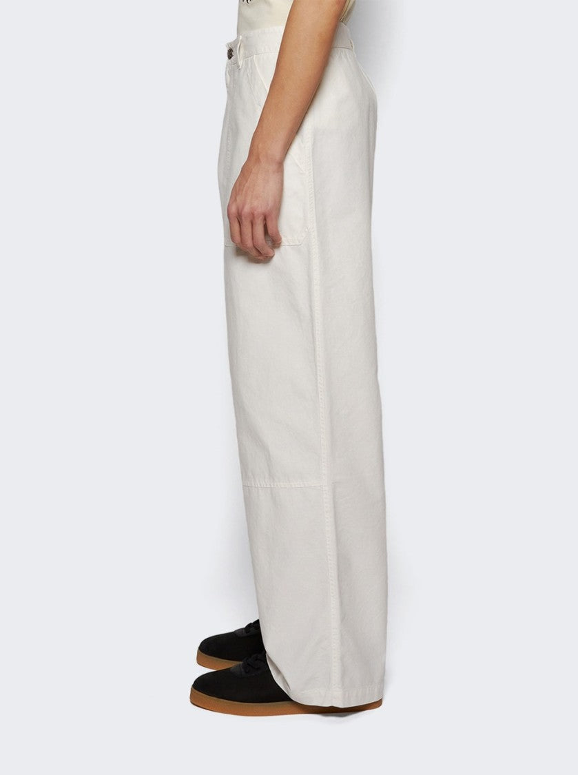 Palm Angels Monogram Workwear Pants Off White