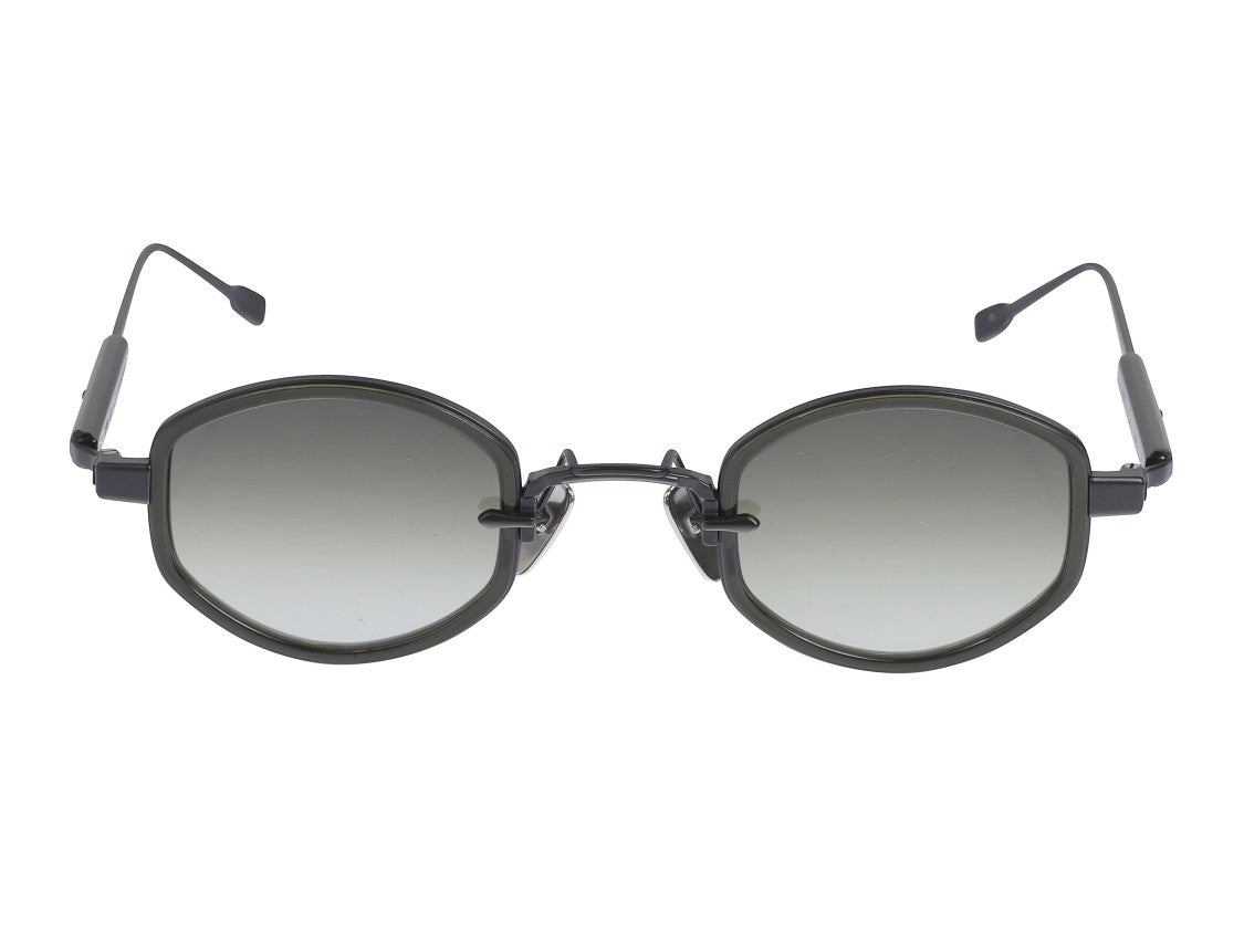 Sato Mirac Geometric Metallic Round Sunglasses