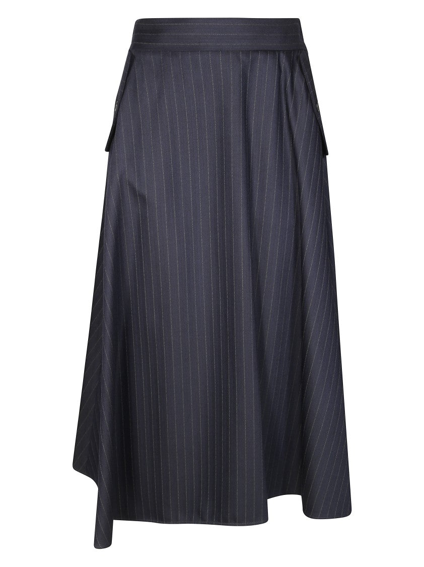 Golden Goose Voluminous Midi Skirt With Circular Silhouette
