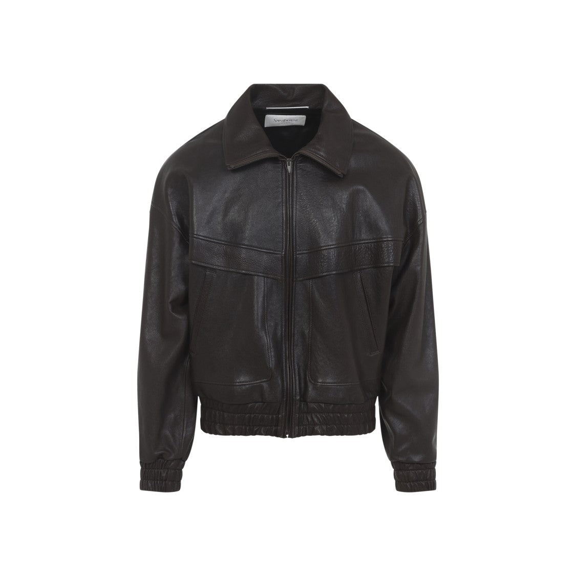 Saint Laurent Brown Sepia Lamb Leather Blouson